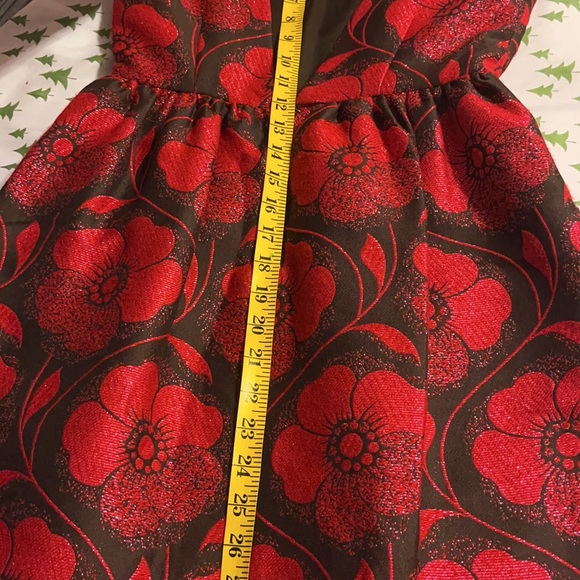 Alice+Olivia nelly puffed dress in red /us 4 - Picture 15 of 16